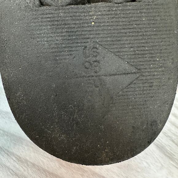 Trader Bay Sandal WMNS 9 Brown Open Weave Leather Woven Buckle Strap Vintage 90s - Picture 6 of 6